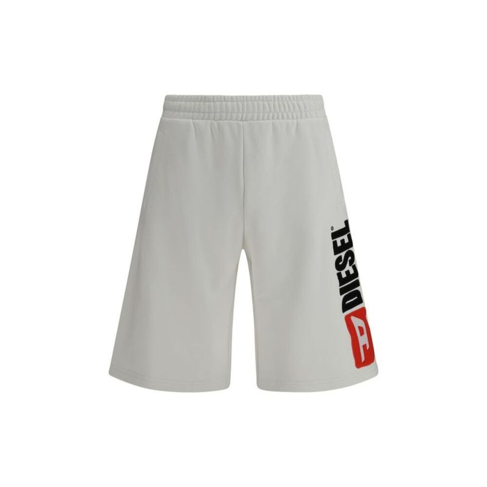 Diesel White Cotton Bermuda Men's Shorts